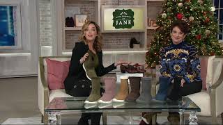 Skechers GOwalk Suede and Faux Fur Boots  Stunning on QVC [upl. by Lossa]