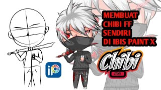 Membuat Logo Chibi ff Set sendiri dari sketsa sampe pewarnaan di ibis paint x [upl. by Happy647]