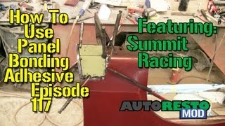 How To Use Panel Bonding Adhesive Autorestomod Episode 117 [upl. by Aalst]