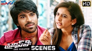 Ram Charan and Rakul Preet about Police  Bruce Lee The Fighter Movie Scenes  Kriti Kharbanda  Ali [upl. by Nemzzaj]