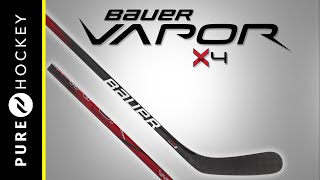 Bauer Vapor X4 Hockey Stick  Product Review [upl. by Repooc656]