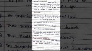 Suspension notes properties Types uses  pharmaceutics B pharm M pharm Gpat rrb Pharmacist [upl. by Alyahsat316]