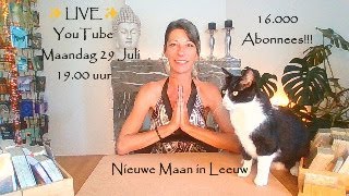 LIVE  29 juli 24  Voor de Nieuwe Maan in Leeuw amp het vieren van 16000 Abonnees tarot [upl. by Woodall]