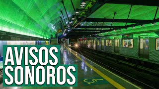 Metrô de SP  Todos os Avisos Sonoros das Estações  Atualizado 2022 [upl. by Noslien596]