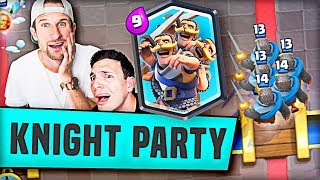 KNIGHT PARTY Clash Royale Molt amp Nick [upl. by Buxton231]