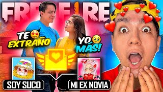 EMPAREJO CON MI EX NOVIA EN FREE FIRE😱SUCO Y CAROL😳 [upl. by Kwang]