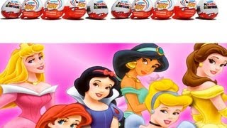 DISNEY PRINCESS KINDER EGGS HUEVOS KINDER SORPRESA PRINCESAS DISNEYKINDER EGGS DISNEY PRINCESS [upl. by Sanyu]