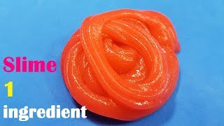 Diy Slime 1 ingredient No Glue  How To Make Slime recipe slimpe 1 ingredient [upl. by Eilesor164]