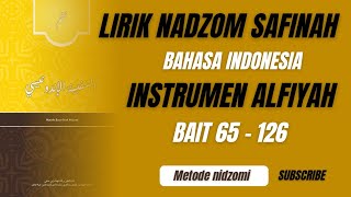 Lirik Lagu Nadzom Fiqih Kitab Safinah Bahasa Indonesia Bait 65  126 Instrumen Alfiyah [upl. by Omrellig]