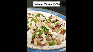 Easy Salad  Lebanese Fatteh shorts shortvideo recipe [upl. by Ugo]