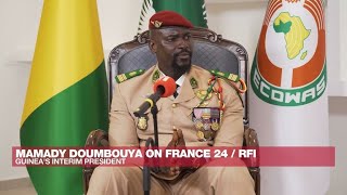 Guinean transitional president Mamady Doumbouya We want to give power back to Guineans [upl. by Adnik]