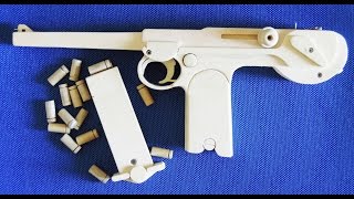 Shell Ejection Rubber Band Gun  Borchardt Type－① [upl. by Mcripley132]