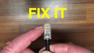 How to replace an RJ45 ethernet connector plug yourself [upl. by Skardol]