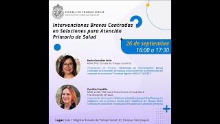 Seminario quotIntervenciones Breves Centradas en Soluciones para Atención Primaria de Saludquot [upl. by Popele]