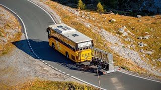 Mit dem Postauto durch die Schweiz  Im Steilanstieg auf die Griesalp [upl. by Norrad]