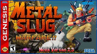 【HACK】METAL SLUG WARFARE Nova Versao 23  Homebrew  Gameplay  Mega DriveGenesis [upl. by Tremaine]