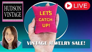 Lets Catch Up Vintage Jewelry Live Shopping [upl. by Seiber]