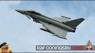 LIVE NONSTOP TYPHOON FGR4 amp F35B ACTION • TRAINING POLICING amp QRA STATION RAF CONINGSBY 170924 [upl. by Sheply]