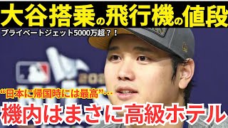 🌈【大谷搭乗の飛行機の値段！】ビジネスジェットは最高です！ [upl. by Eiruam]