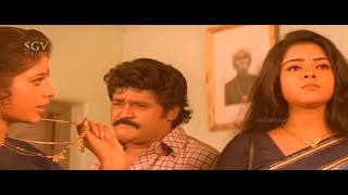 Married Jaggesh Brings Lover To Home  Marikannu Horimyage Part7  Kannada Movie  Archana Utthara [upl. by Lleryt]