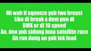 Vybz Kartel  Bicycle Raw W Lyrics [upl. by Seltzer470]