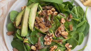 Wilted Spinach Salad Recipe [upl. by Bac490]