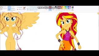 EG Sunset Shimmer Alicorn Speedpaint [upl. by Anicnarf]