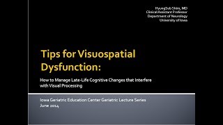 Tips for Visuospatial Dysfunction [upl. by Yelkao61]