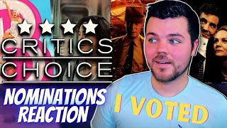 Critics Choice Awards 2024 Nominations REACTION [upl. by Ennovart]