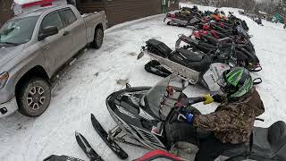 Maine Snowmobiling LaGrange to Millinocket [upl. by Holton]