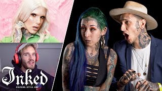 Tattoo Artists React to YouTubers Tattoos  Tattoo Artists Answer [upl. by Odnala352]