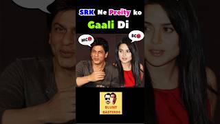 SRK’s Delhi vs Bombay GaaliGaloch😱 srk preityzinta bluntbasterds bollywoodgossips [upl. by Irakab]