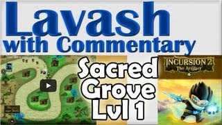 ➜ INCURSION 2 The Artifact SACRED GROVE Level 1 Perfect HARD Tower Defense Game [upl. by Ymmaj]