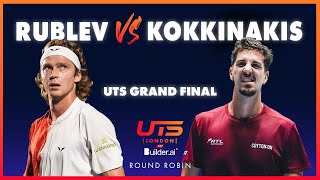 Rublo Andrey Rublev vs Kokki Thanasi Kokkinakis  UTS London by Builderai 2024 [upl. by Goer]