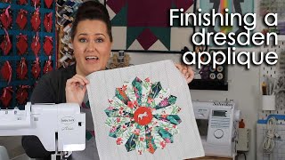 How to Applique a Dresden Plate Quilt Block [upl. by Aicre]