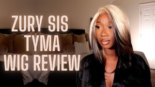 Zury Sis  Synthetic Wig Review  Tyma  ft Ebonyline  Tan Dotson [upl. by Ahseinek]