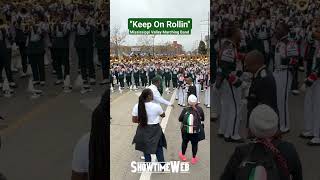 quotKeep On Rollinquot Mississippi Valley Marching Bandkinggeorge keeponrollin mvsu [upl. by Vick]