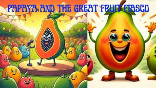 quotPeppy the Papaya and the Great Fruit Fiascoquot English Cartoon Story [upl. by Malvina]