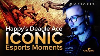 ICONIC Esports Moments Happys Deagle Ace DreamHack Open London 2015 CSGO [upl. by Enttirb]