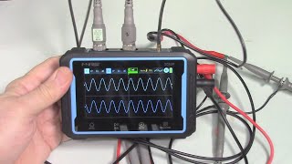 Test of FNIRSI Handheld 2CH Automotive Oscilloscope and Multimeter and Signal Generator REVIEW [upl. by Moorish]