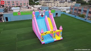 Tom and Jerry outdoor giant inflatable slide bouncy castle for kids from Chinee Inflatables T8638 [upl. by Rebeh435]