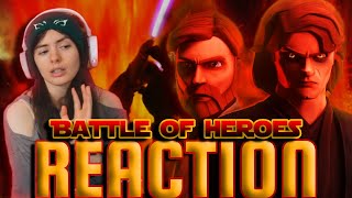 Obi Wan vs Anakin  BATTLE OF HEROES  Fan Animation Reaction [upl. by Llorre]