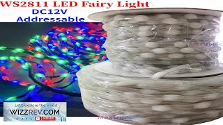 DC12V 10003000PCS Smart WS2811 LED Strip Light RGB Addressable 1520253050100mm Spacing Review [upl. by Carolyne149]