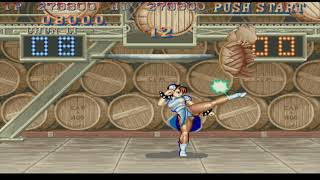 Chun Li Bonus Stage Barrel 1 [upl. by Isdnyl]