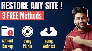 Restore Website withwithout Backup FREE [upl. by Adnoryt]