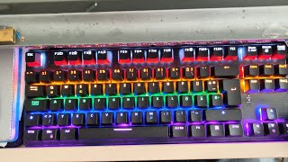 eine sehr kompakte mechanische RGB Gaming Tastatur TECURS MK201 die unter jeden Schreibtisch passt [upl. by Ymas478]