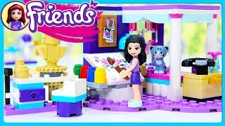 Emmas Deluxe Bedroom LEGO Friends Build Review Silly Play Kids Toys [upl. by Ennyleuqcaj]