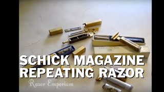 Schick Magazine Repeating Razor  First Generation Schick Injector Safety Razor [upl. by Yznyl987]