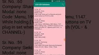 service mode REPAIR All LED LCD TV all led tv service code [upl. by Calabrese]