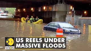 After heavy snowfall catastrophic floods hit parts of Western United States  Weather  WION [upl. by Sternberg403]